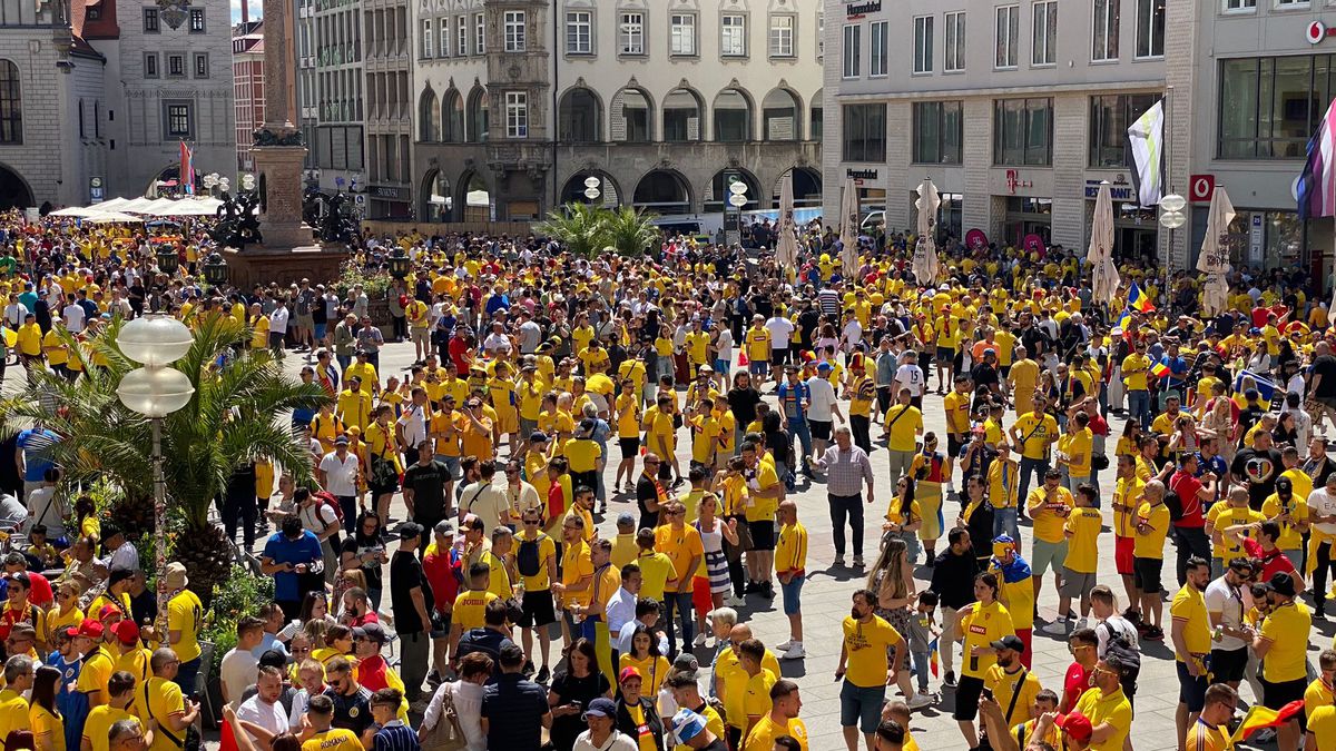 Imagini fabuloase cu suporterii români » Fanii au invadat străzile din Munchen, imagini geniale surprinse de GSP înainte de meci