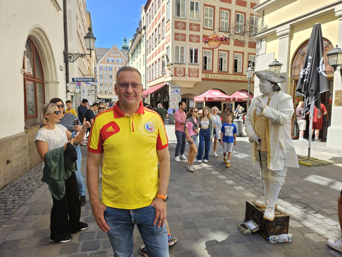 Imagini fabuloase cu suporterii români » Fanii au invadat străzile din Munchen, imagini geniale surprinse de GSP înainte de meci