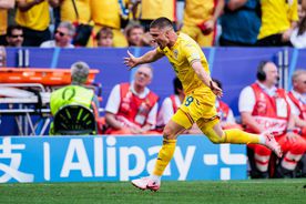 Lunin a fost cu românii! Portarul Ucrainei s-a păcălit la golul de 2-0 al lui Răzvan Marin