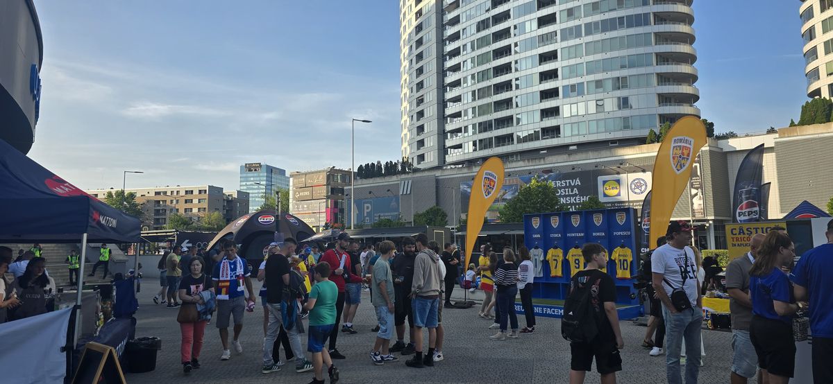 România U21 - Slovacia U21, imagini înaintea partidei de la Campionatul European din Slovacia