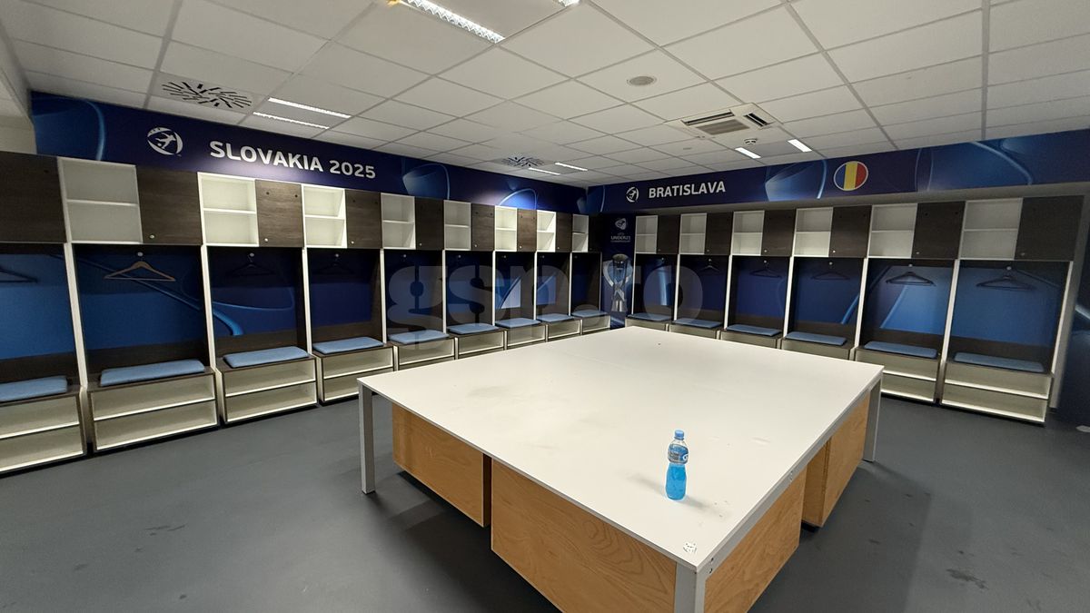 Cum arăta vestiarul României după meciul cu Slovacia, de la Euro U21