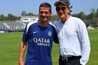 Cristi Chivu e star și în Los Angeles » Un actor celebru, fan înfocat al lui Inter, l-a vizitat la antrenament
