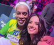 Ramona Păun, alături de Ronaldinho / Foto: Facebook