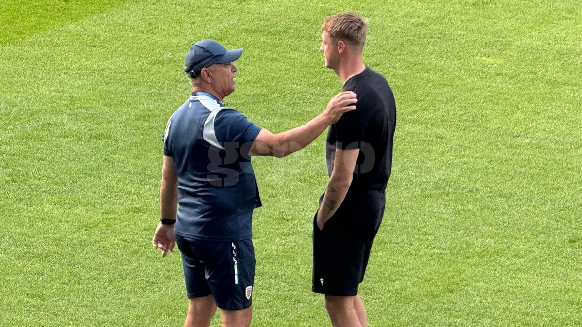 Chemat la raport! Marea țeapă a lui Șucu, printre „tricolorii” U21, înainte de România - Slovacia: scena surprinsă în stadion