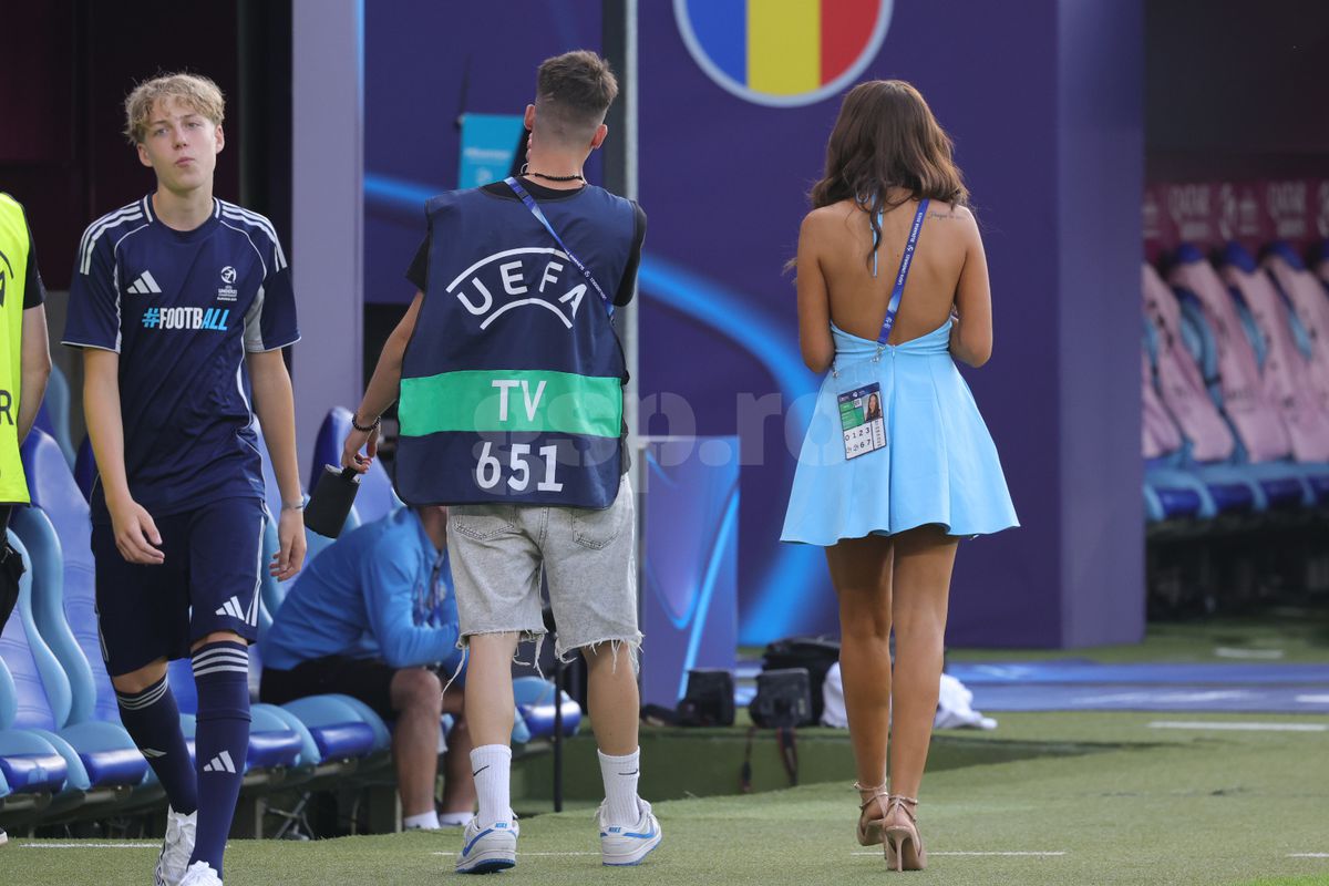 Iubita starului de la Napoli, apariție de cinci stele la ultimul meci al României la Euro U21: „Fanii au vrut să mă atingă!”