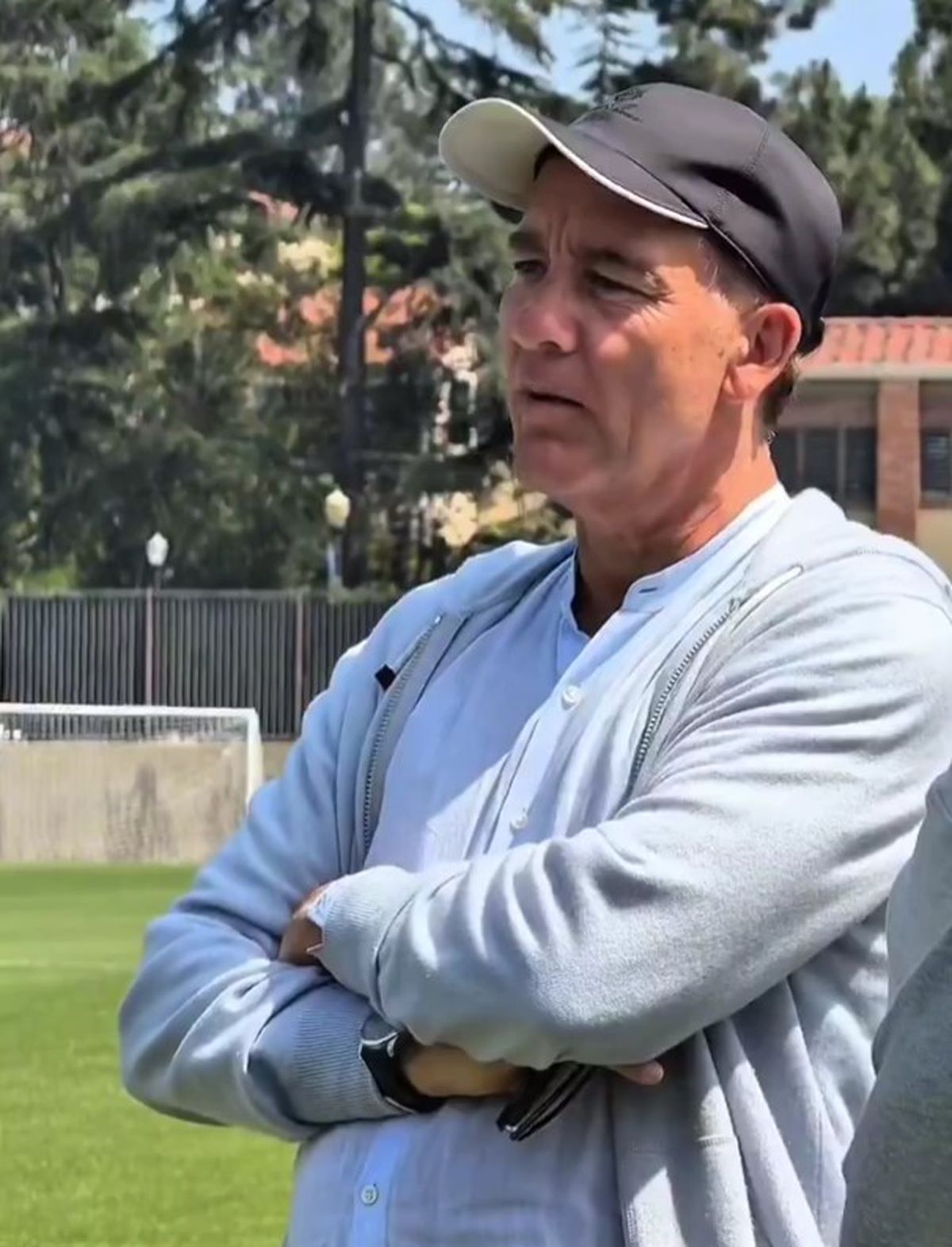 Cristi Chivu a fost vizitat la antrenament în Los Angeles de prietenul său englez, actorul Clive Owen, mare fan Inter