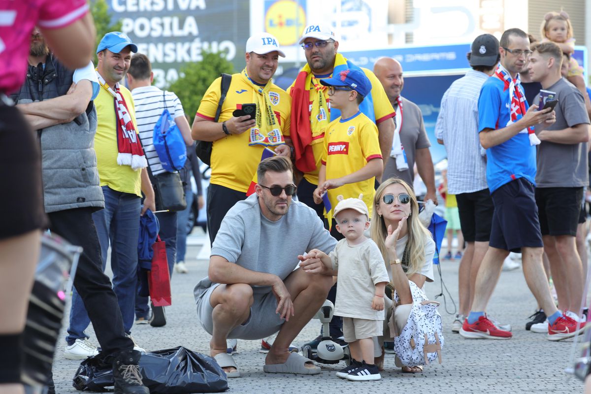 România U21 - Slovacia U21, imagini înaintea partidei de la Campionatul European din Slovacia