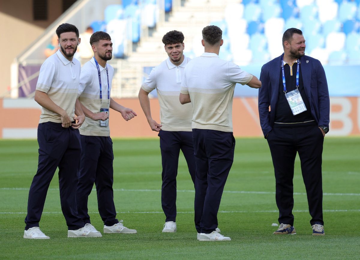 România U21 - Slovacia U21, imagini înaintea partidei de la Campionatul European din Slovacia