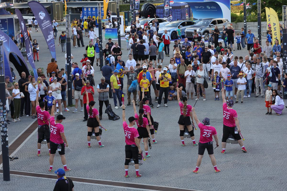 România U21 - Slovacia U21, imagini înaintea partidei de la Campionatul European din Slovacia