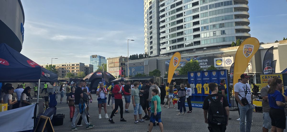 România U21 - Slovacia U21, imagini înaintea partidei de la Campionatul European din Slovacia