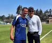 Cristi Chivu și actorul Clive Owen, în cantonamentul lui Inter din Los Angeles / Foto: inter.it
