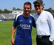 Cristi Chivu și actorul Clive Owen, discutând în cantonamentul lui Inter din Los Angeles / Foto: inter.it