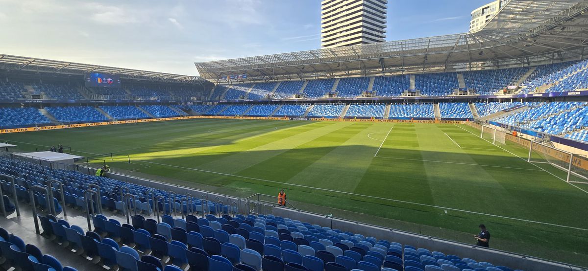 România U21 - Slovacia U21, imagini înaintea partidei de la Campionatul European din Slovacia