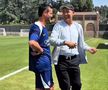 Cristi Chivu și actorul Clive Owen, în cantonamentul lui Inter din Los Angeles / Foto: inter.it