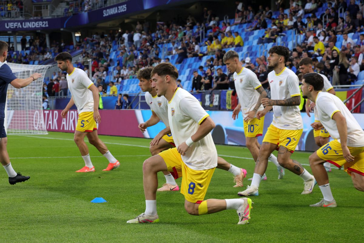 România U21 - Slovacia U21, imagini înaintea partidei de la Campionatul European din Slovacia