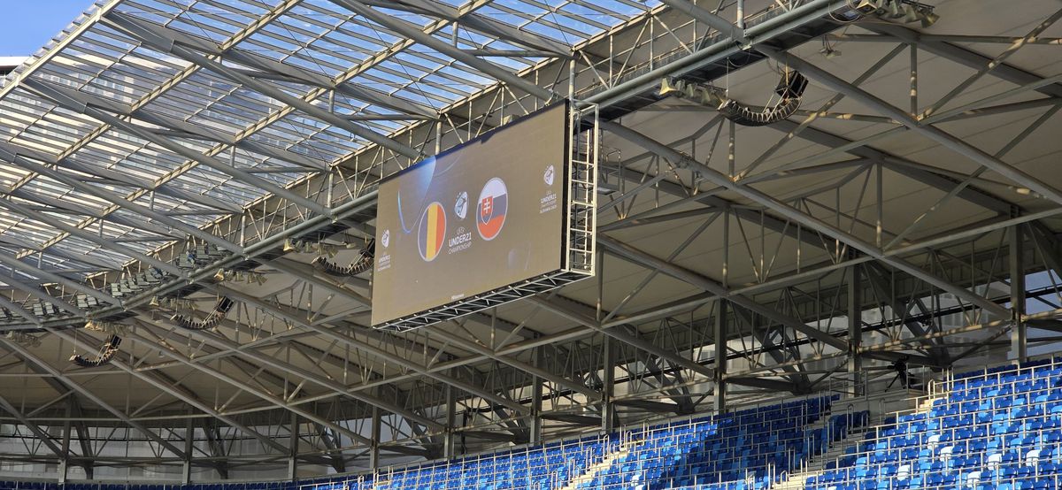România U21 - Slovacia U21, imagini înaintea partidei de la Campionatul European din Slovacia
