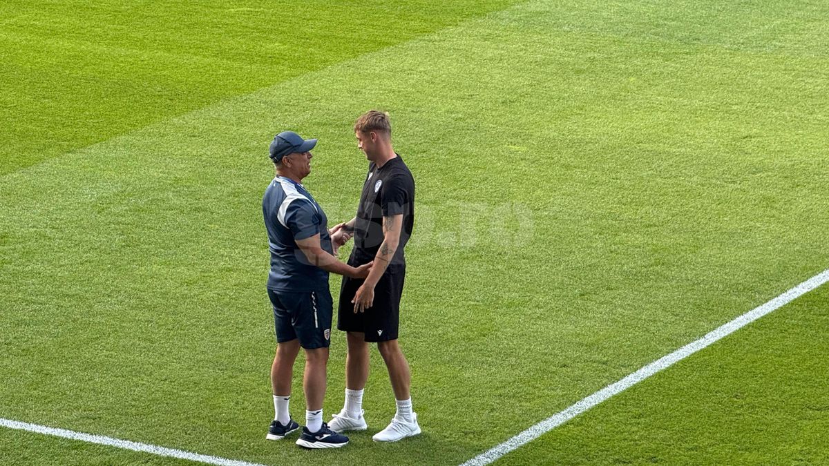 Chemat la raport! Marea țeapă a lui Șucu, printre „tricolorii” U21, înainte de România - Slovacia: scena surprinsă în stadion