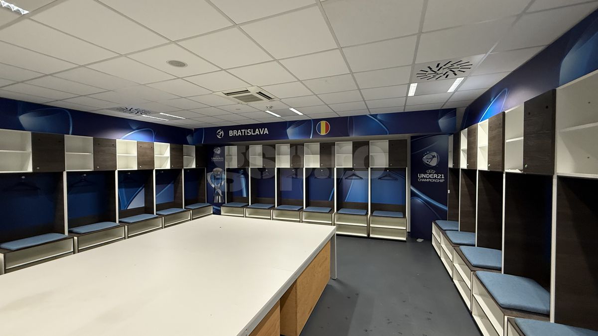 Cum arăta vestiarul României după meciul cu Slovacia, de la Euro U21