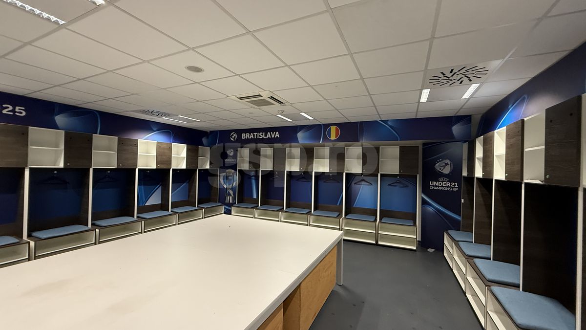 Cum arăta vestiarul României după meciul cu Slovacia, de la Euro U21