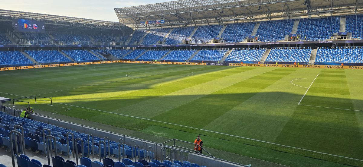 România U21 - Slovacia U21, imagini înaintea partidei de la Campionatul European din Slovacia