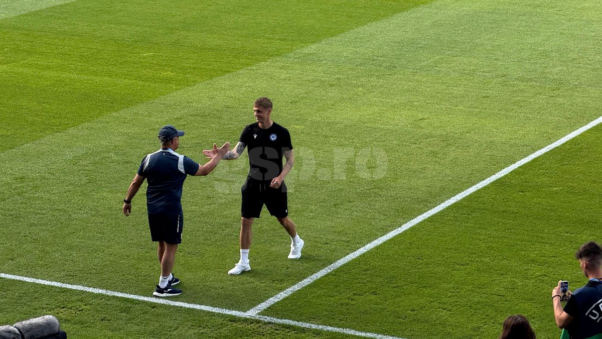 Chemat la raport! Marea țeapă a lui Șucu, printre „tricolorii” U21, înainte de România - Slovacia: scena surprinsă în stadion