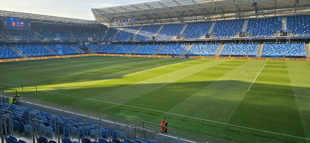 România U21 - Slovacia U21, imagini înaintea partidei de la Campionatul European din Slovacia
