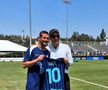 Cristi Chivu și actorul Clive Owen, în cantonamentul lui Inter din Los Angeles / Foto: inter.it