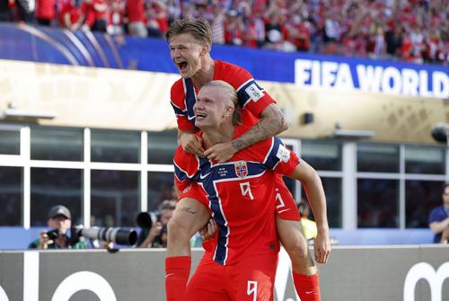 Erling Haaland a fost omul meciului la primul duel de la Mondial // foto: Imago