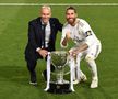 Zinedine Zidane și Sergio Ramos, după titlul câștigat de Real Madrid