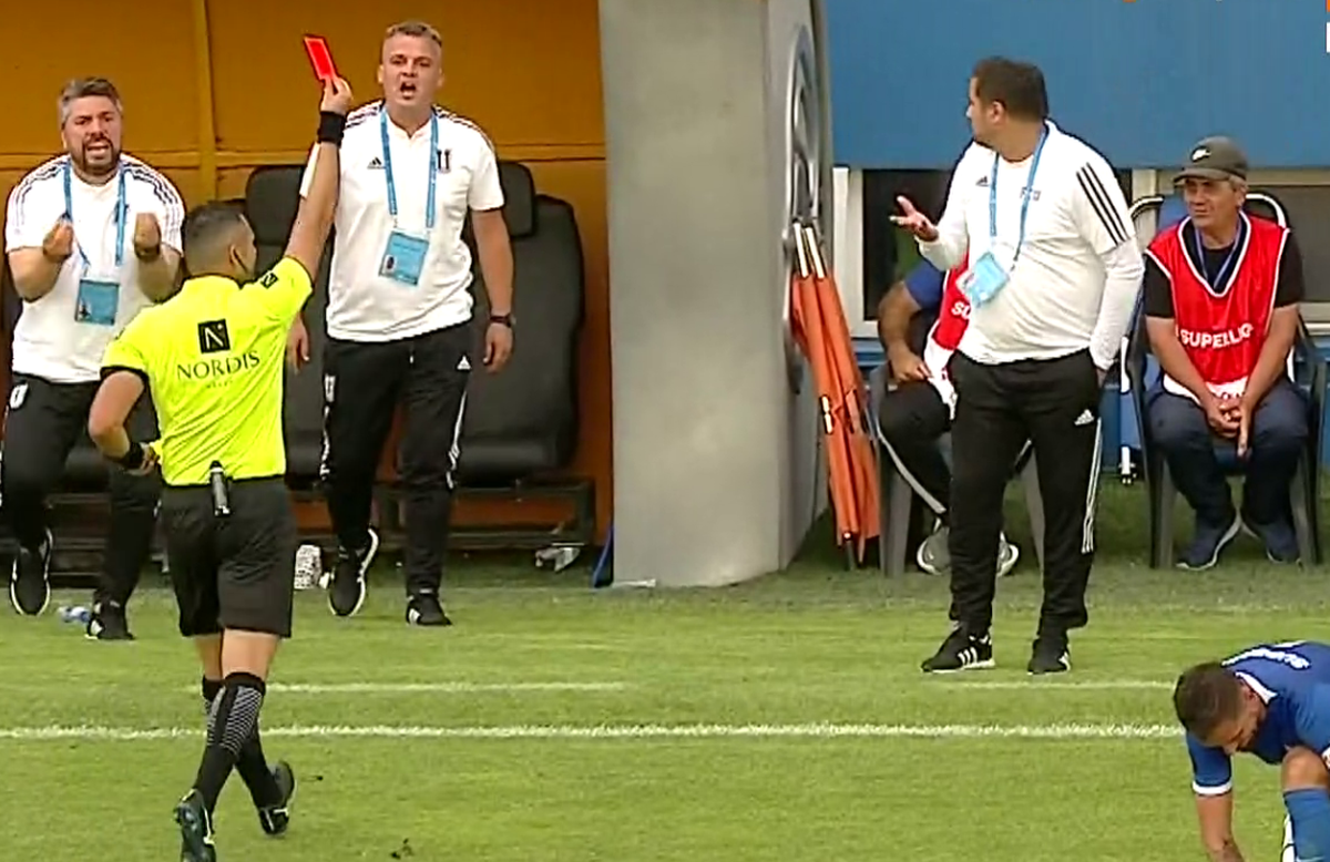 Marius Croitoru, eliminat în Farul - FCU Craiova / FOTO: Capturi @Orange