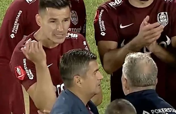 Dan Petrescu, un car de nervi la finalul meciului cu Rapid » A sărit la un jucător și a fost cu greu oprit de cei din staff
