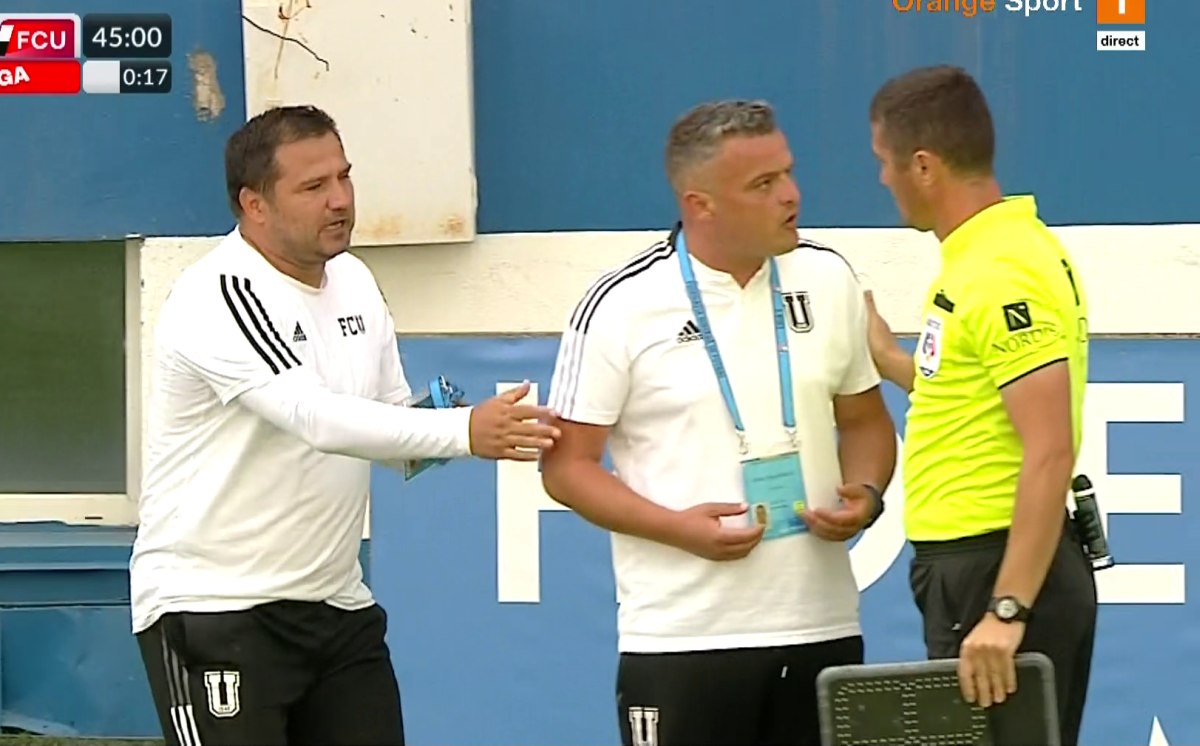 Marius Croitoru, eliminat în Farul - FCU Craiova / FOTO: Capturi @Orange