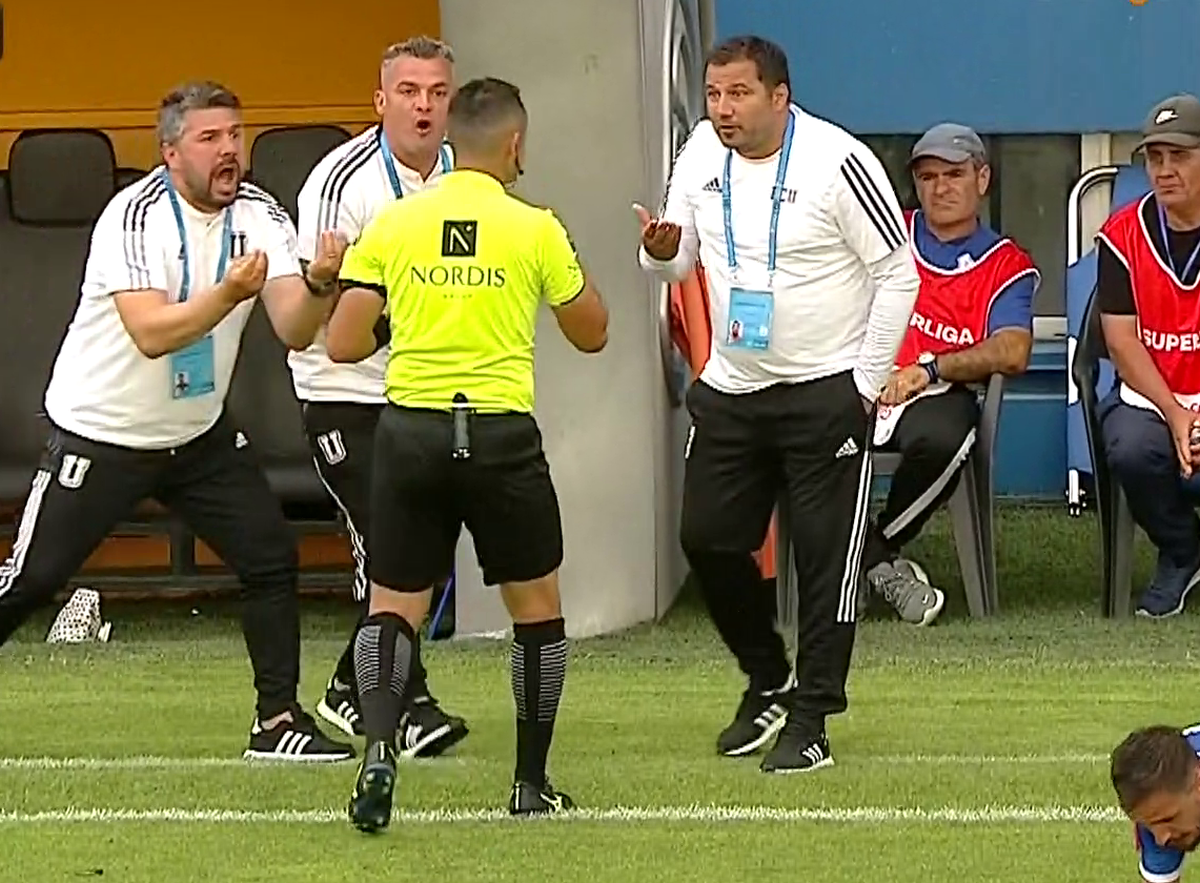 Marius Croitoru, eliminat în Farul - FCU Craiova / FOTO: Capturi @Orange