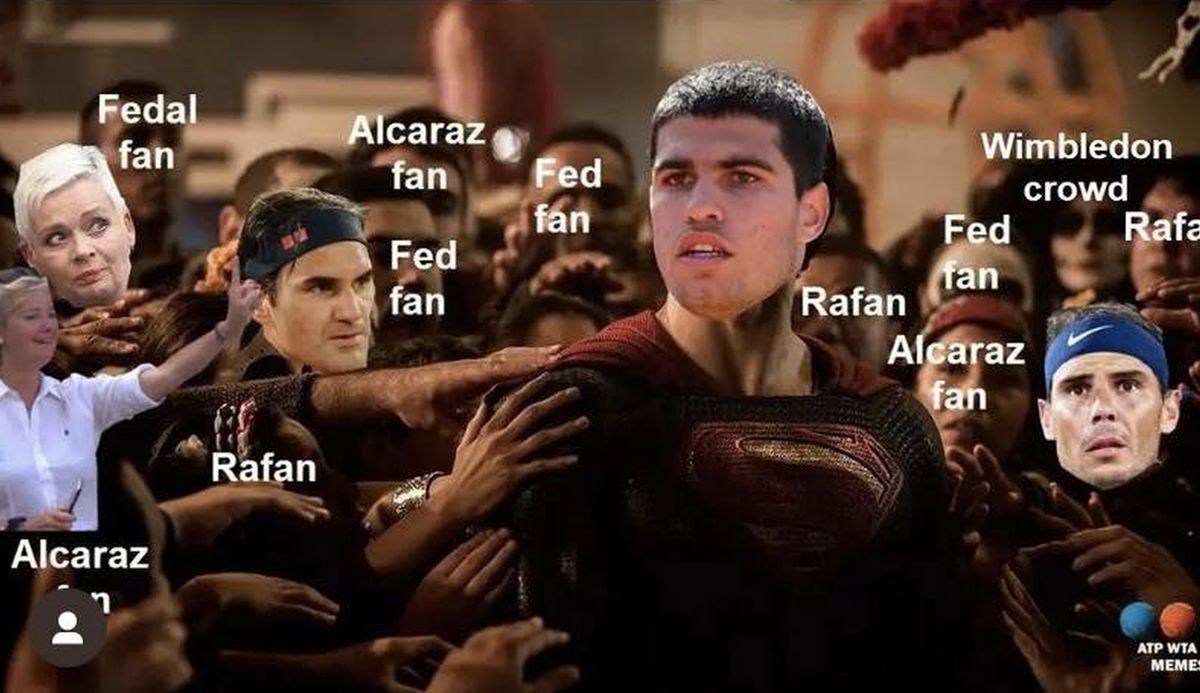 Cele mai tari 10 meme-uri după finala de poveste Alcaraz - Djokovic » Fanii nu s-au abținut după eșecul istoric al sârbului