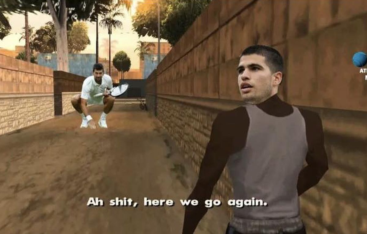 Cele mai tari 10 meme-uri după finala de poveste Alcaraz - Djokovic » Fanii nu s-au abținut după eșecul istoric al sârbului