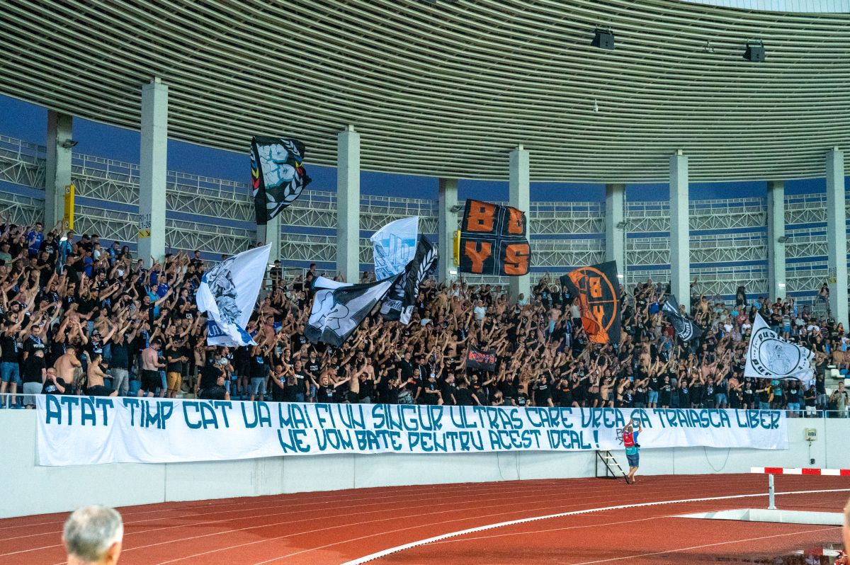 Nu s-a văzut la TV » Mesajul afișat de ultrașii lui FCU Craiova, în plină polemică legată de palmares: „Ne vom bate pentru acest ideal”