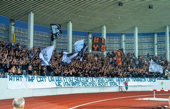Nu s-a văzut la TV » Mesajul afișat de ultrașii lui FCU Craiova, în plină polemică legată de palmares: „Ne vom bate pentru acest ideal”