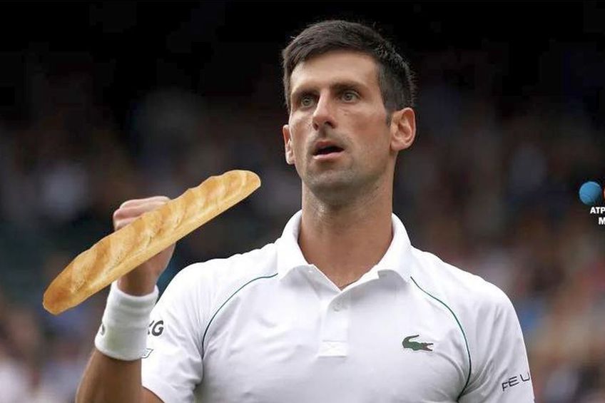 Novak Djokovic a încasat un 1-6, scor cunoscut printre fanii tenisului printr-un termen colocvial numit „breadstick”