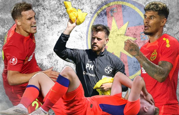 Veste groaznică pentru FCSB: Olaru e suspect de ruptură și poate sta pe bară cel puțin o lună! Și Coman riscă prezența în derby-ul cu Dinamo