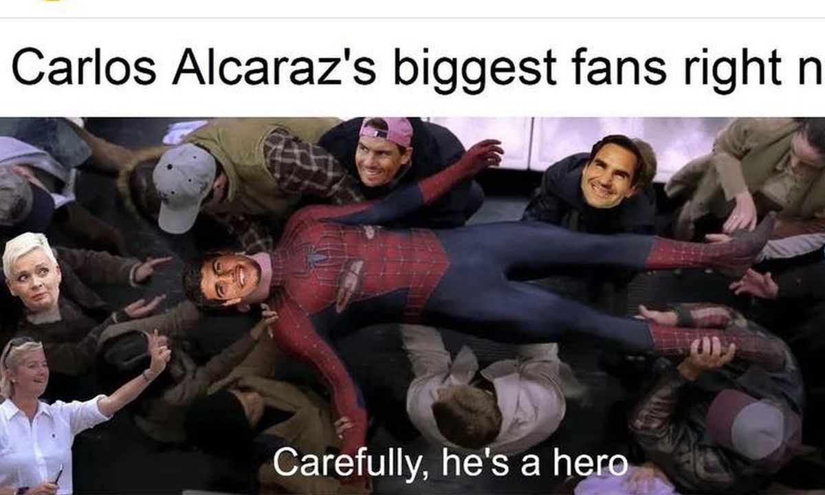 Cele mai tari 10 meme-uri după finala de poveste Alcaraz - Djokovic » Fanii nu s-au abținut după eșecul istoric al sârbului