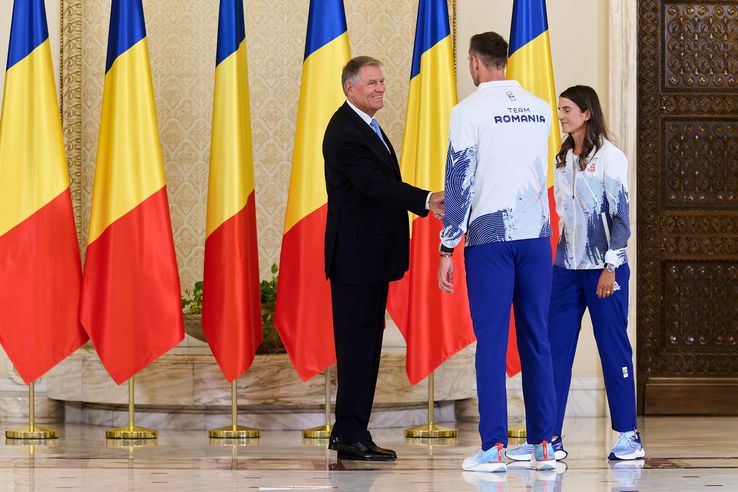 Ceremonie la Palatul Cotroceni înainte de Jocurile Olimpice de la Paris Foto: Raed Krishan