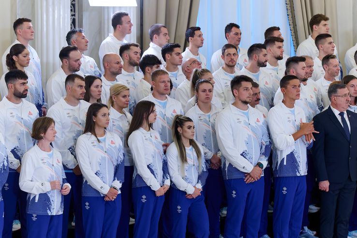 Ceremonie la Palatul Cotroceni înainte de Jocurile Olimpice de la Paris Foto: Raed Krishan