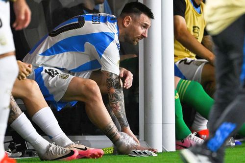 În finala Copei America, Lionel Messi s-a accidentat la gleznă / foto: Imago Images