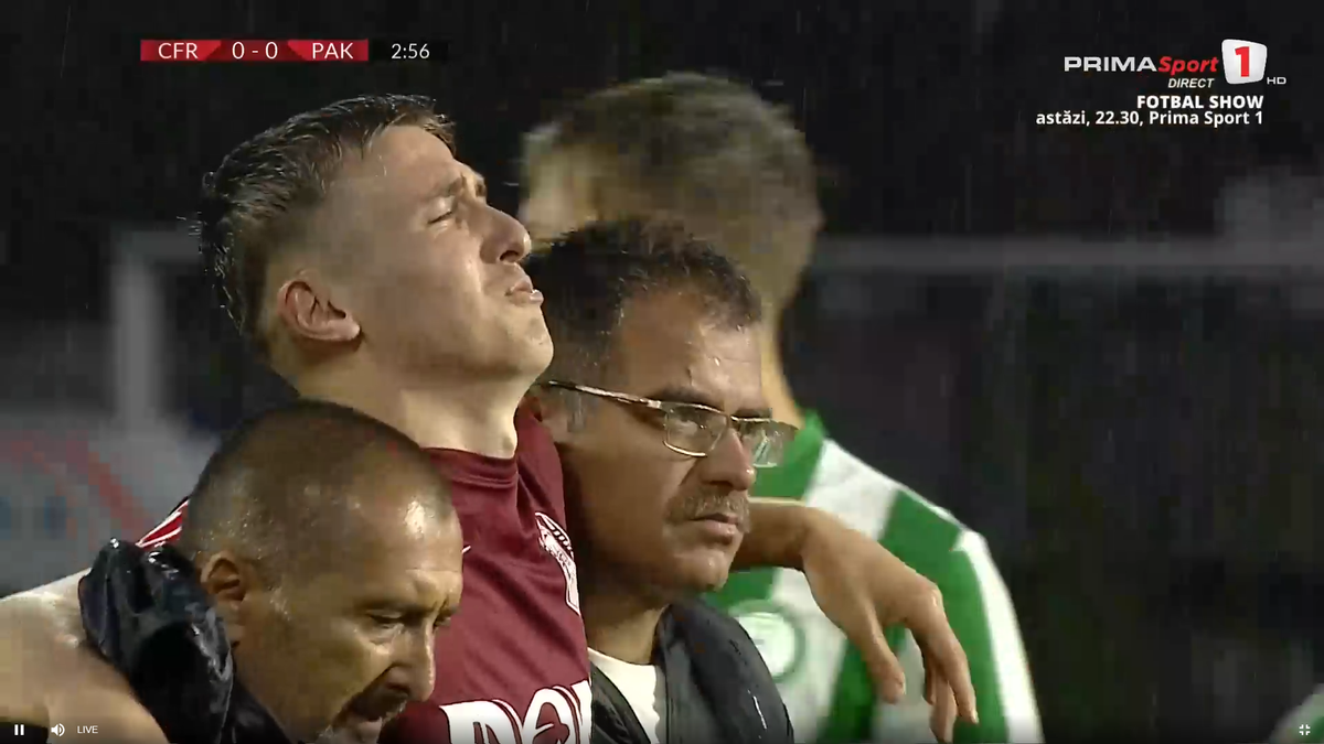 Emerllahu, accidentat în CFR Cluj - Paksi