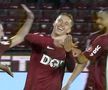 Gestul lui Louis Munteanu după golul cu Paksi