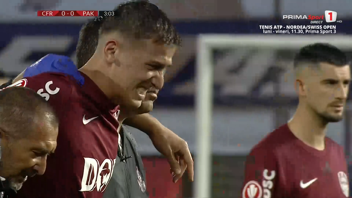 Emerllahu, accidentat în CFR Cluj - Paksi