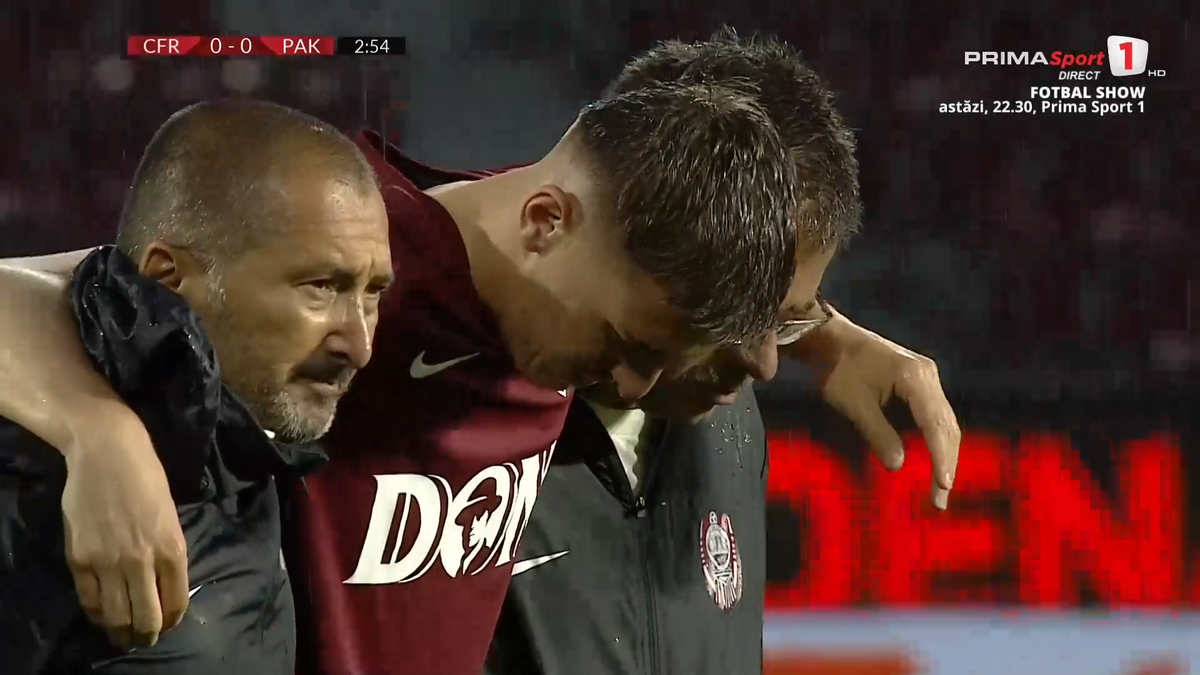 Emerllahu, accidentat în CFR Cluj - Paksi