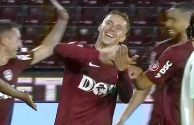 „Scoateți banii!” » A intrat, a marcat, și-a crescut cota: gestul lui Louis Munteanu după golul cu Paksi