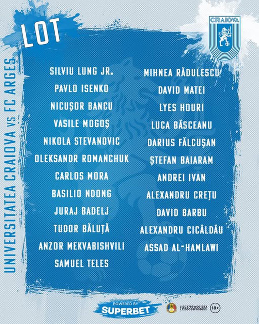 Revenire importantă la Craiova » Mirel Rădoi are la dispoziție un internațional român