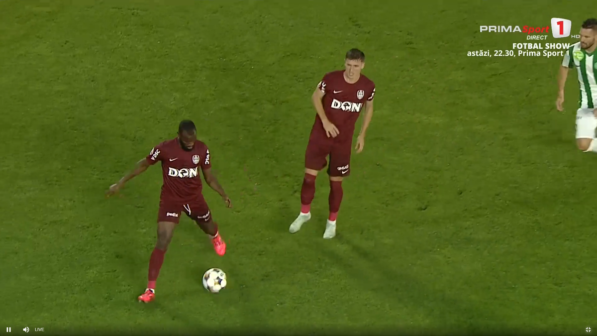 Emerllahu, accidentat în CFR Cluj - Paksi